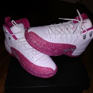 😍✨CUSTOM GLITTERED AIR JORDANS✨😍